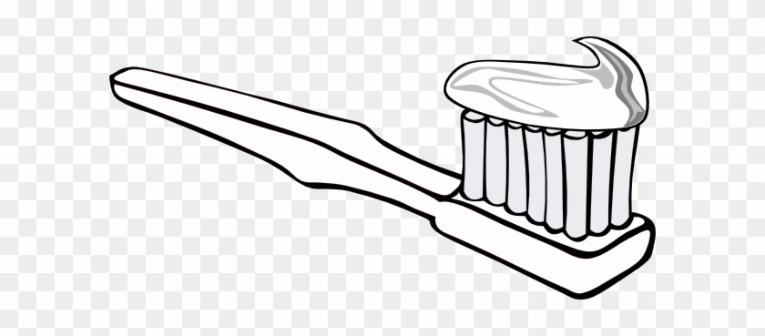 Toothbrush Clip Art At Clker Com Vector Clip Art Online - Line Art #959168