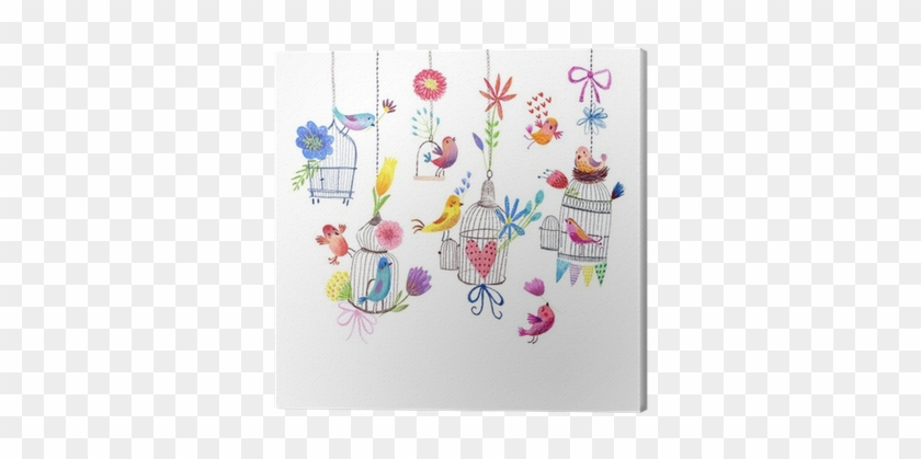 Cute Card With Birds And Flowers Pastel Drawing Painting - Kyv36 Digno Rafre ディグノ ラフレ スマホケース #959233