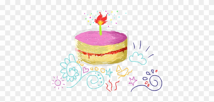 Birthday Cake Drawing Tumblr Download - Birthday Cake #959267