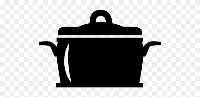 Saucepan With A Lid Icon - Black Cooking Pot Icon #959504