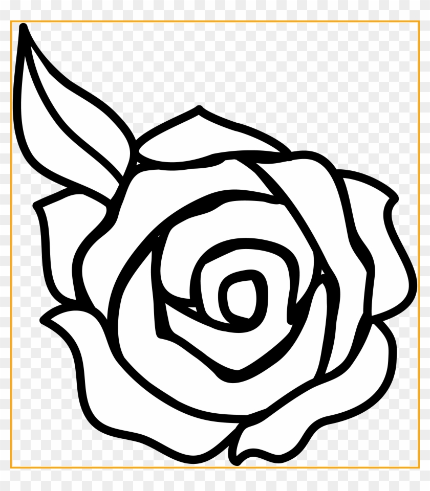 Butterfly Black And White Black And White Flower And - Black And White Rose Clipart #959535