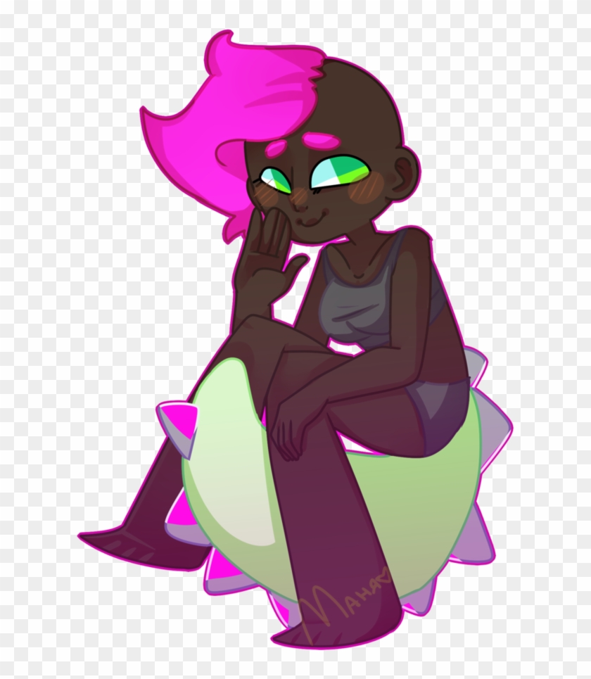 Sitting On The Tail By Manya-robot - Cartoon #959678