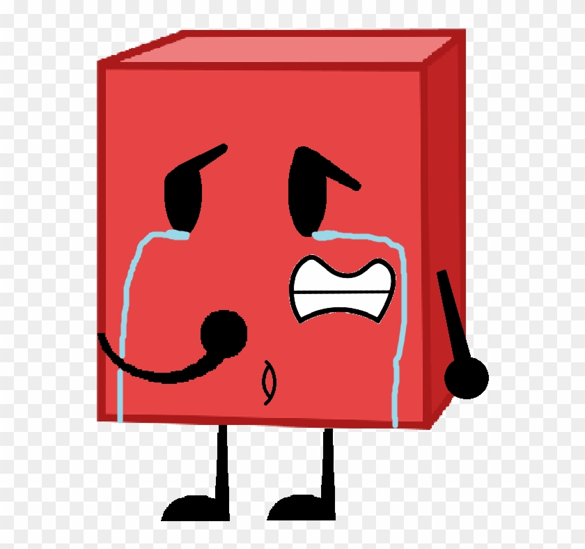 Blocky Crying By Thedrksiren - Bfdi Golf Ball Crying #959724.
