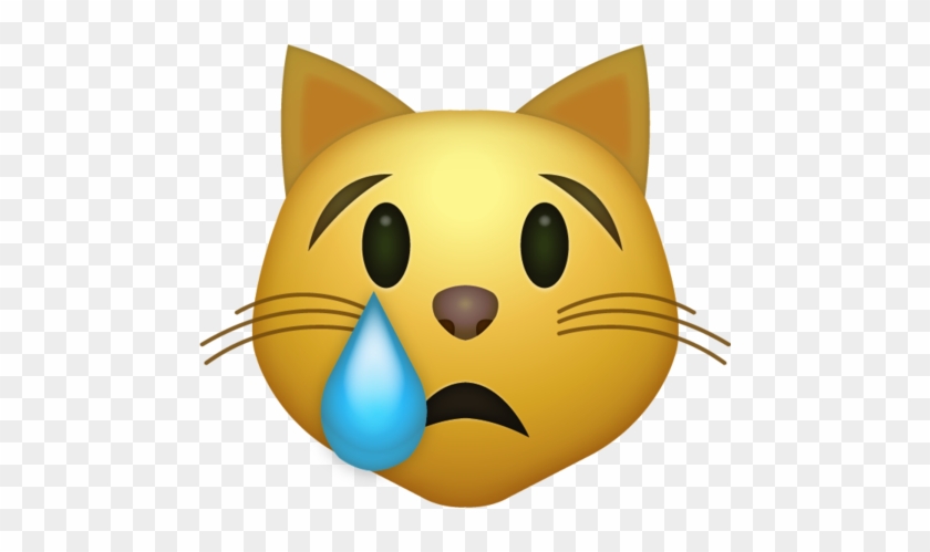 Crying Cat Iphone Emoji Jpg - Cat Emoji Transparent #959748