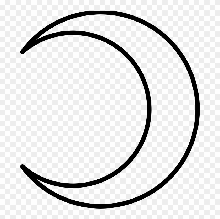 File - Crescent - Svg - Moon Symbol #959774