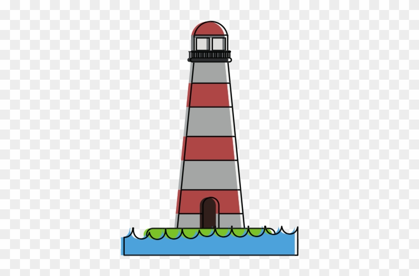 Lighthouse On Water Icon Image - Lighthouse #959790