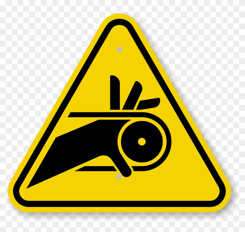 Iso Warning Pinch Point Entanglement Sign Symbol, Sku - Png Warning Sign Icons #959855