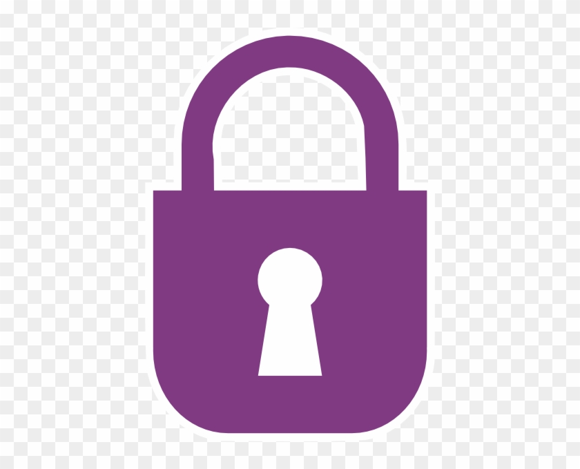 Purple Lock Icon #959891