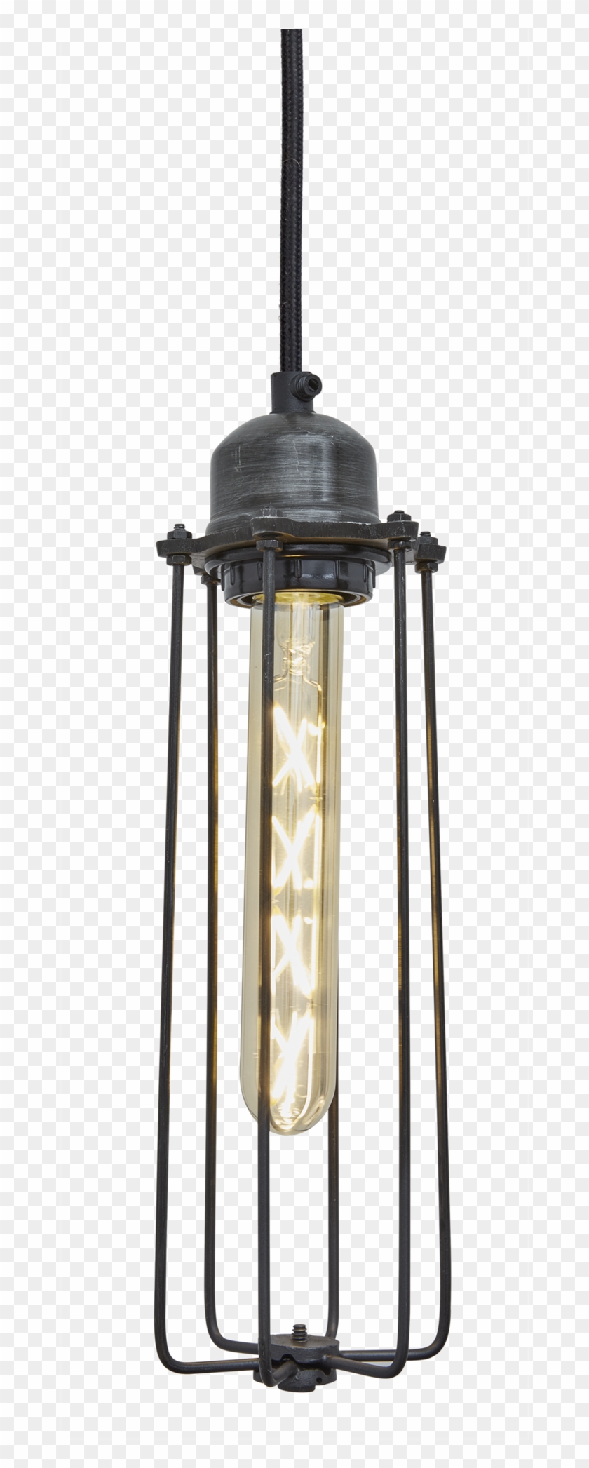 Industville Orlando Cylinder Wire Cage Retro Pendant - Industville Orlando Cylinder Cage Pendant Light - Brass #959893