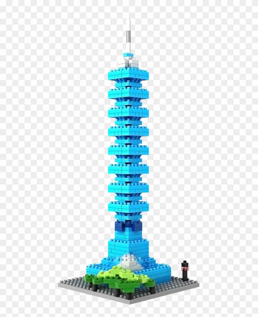 Loz Nano Block Architecture Series Taipei - Cubicfun Taipei 101 Blocks - 390 Pieces #959918