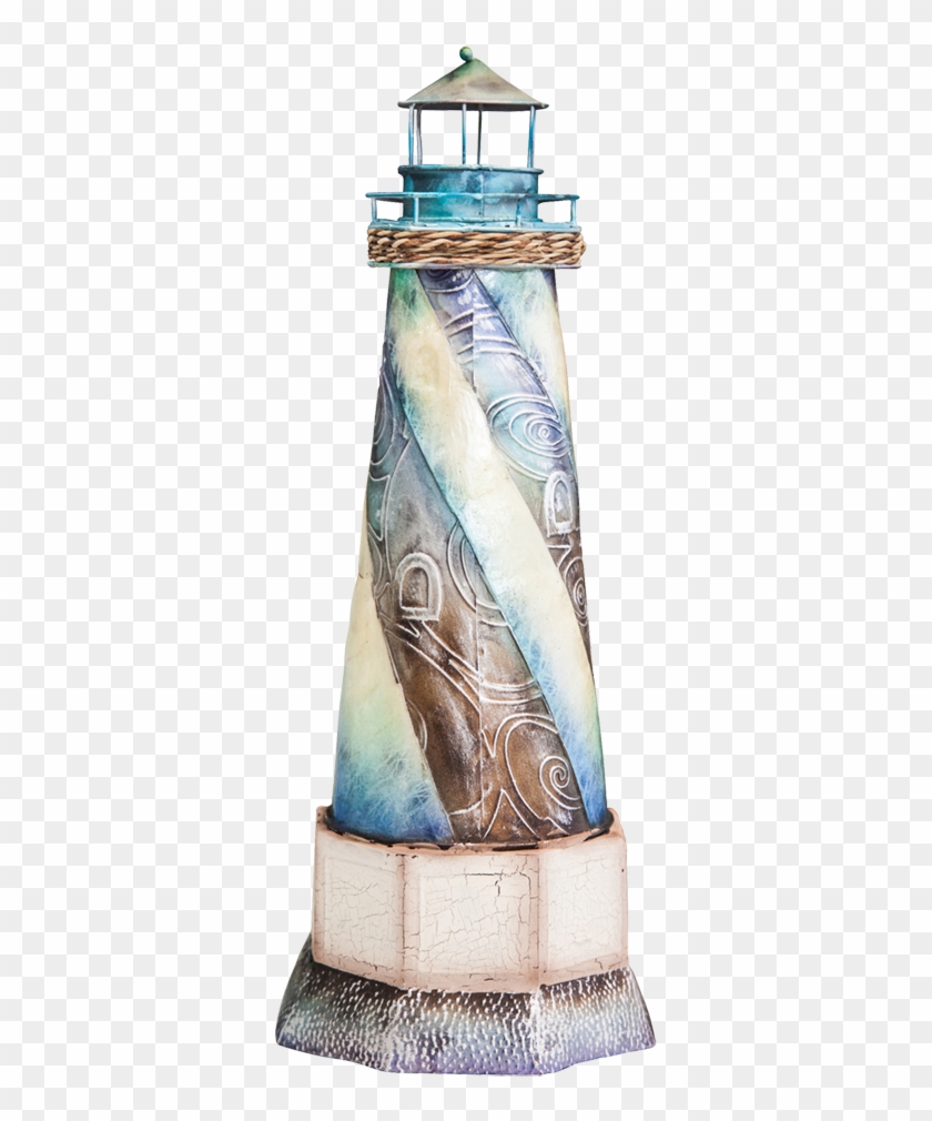 Metal And Capiz Lighthouse 16" #960010