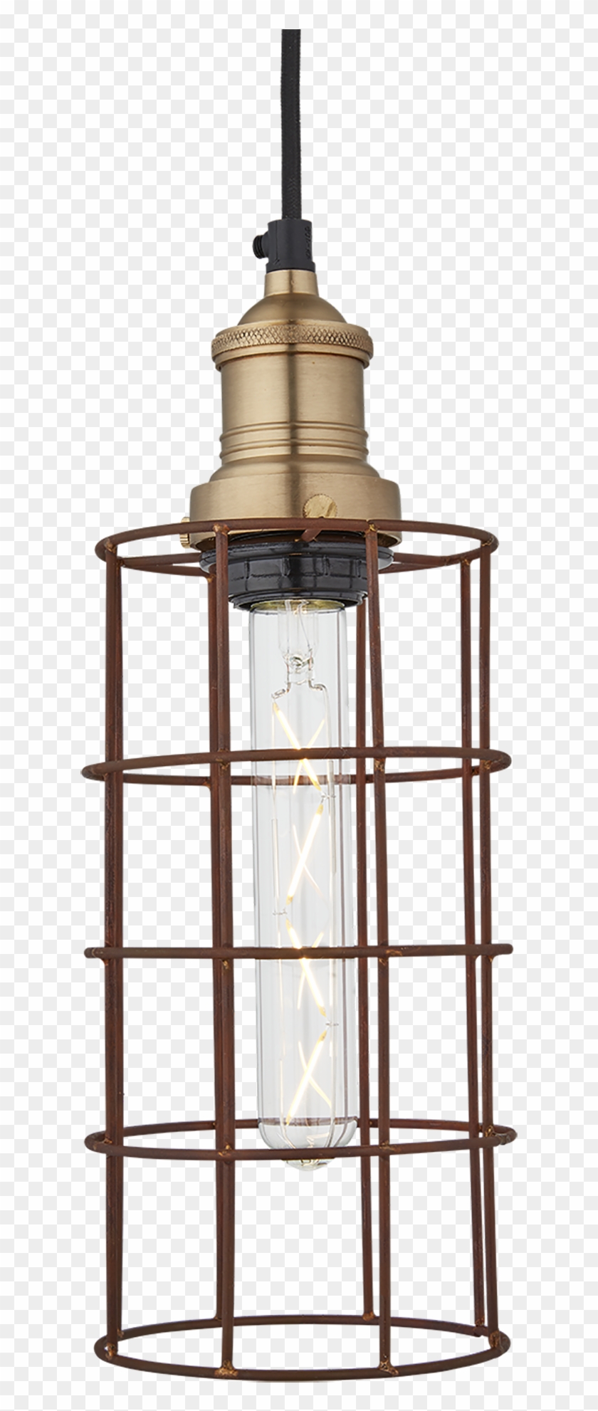 Simple Vintage Rusty Cage Wire Pendant Light Cylinder - Industville Rcp-cy Rusty Wire Cylinder Cage Vintage #960080