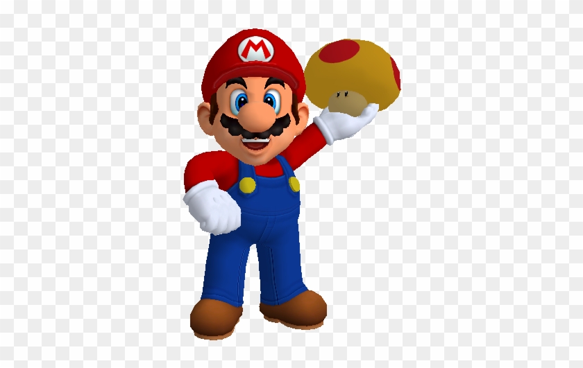 Mario Holding Mega Mushroom By Nintega-dario - Mario Mega Mushroom Mario #960088