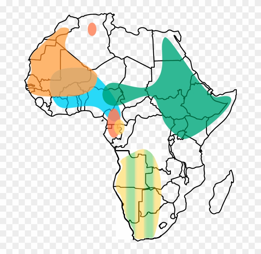 Geographic Distribution Of Deep Rooting Haplogroups - Fill In Map Of Africa #960489