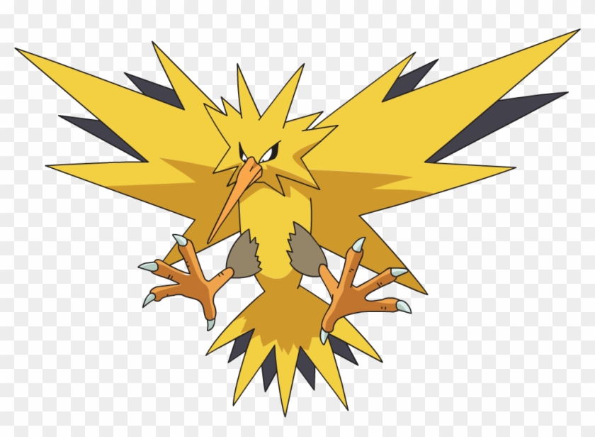 Lightening Clipart Pokemon - Pokemon Legendary Birds Zapdos #960491