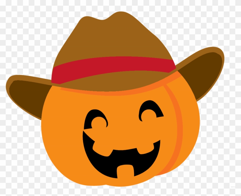 Vaquero Halloween Calabaza Clipart Pumpkin - Clip Art #960518