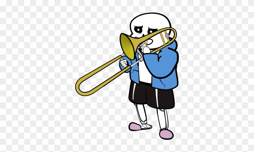 Sans Playing His Trombone Gif #960561