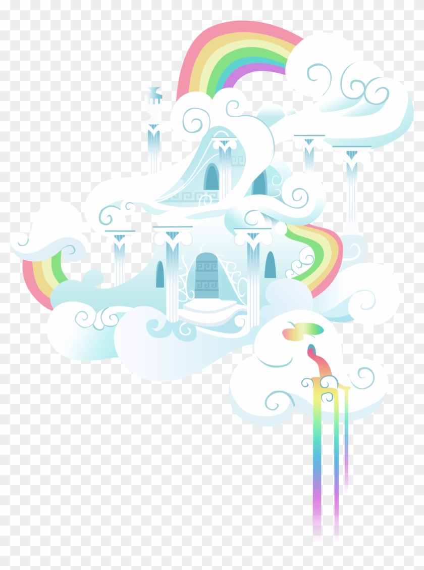 The Rainbow Cloud Mansion By Sierraex The Rainbow Cloud - Mansion On A Cloud #960638