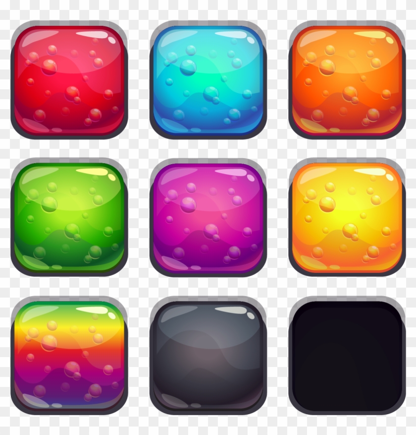 Gelatin Dessert Button User Interface - Jelly Button Png #960729