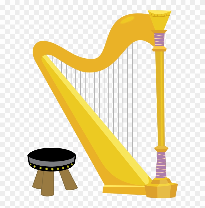 Harp Clipart Transparent - Harp Vector Png #960772