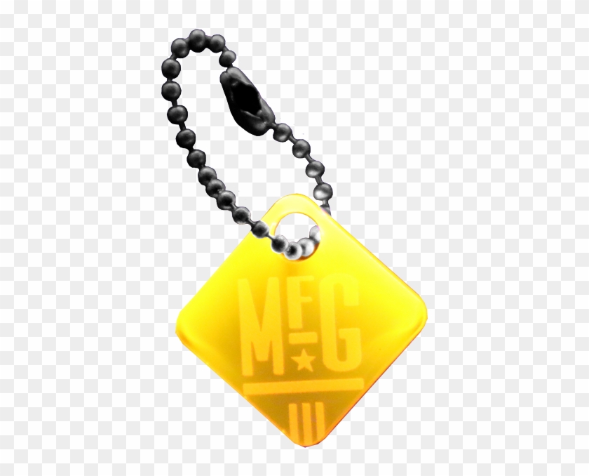 Image Of Mission Tag /// Mfg Orange - Pendant #960852