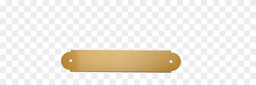 Satin Gold 3/4" X 4" Brass Decorative Plaque Plate - Skateboard Deck #960917