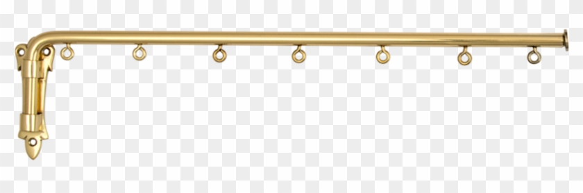 Brass Drapery Arm With Eyes - Shelf #960922