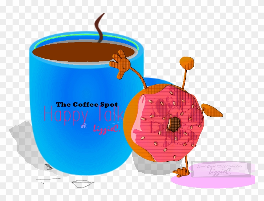 Coffee Talk, Happy Spot, Coffee And Donut - Illustration #960948