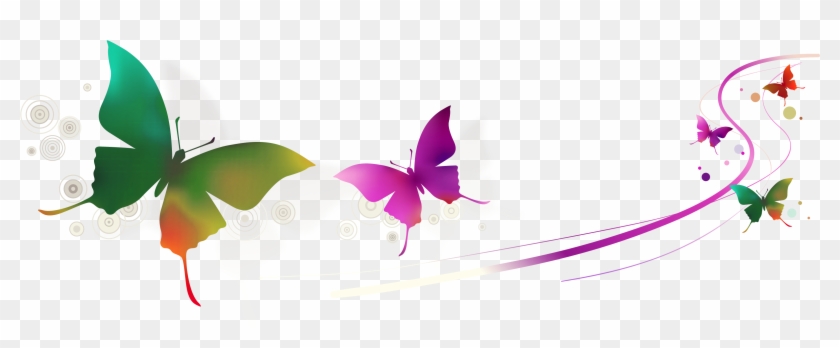 Vector Colorful Butterfly - Kad Ucapan Hari Guru #961009