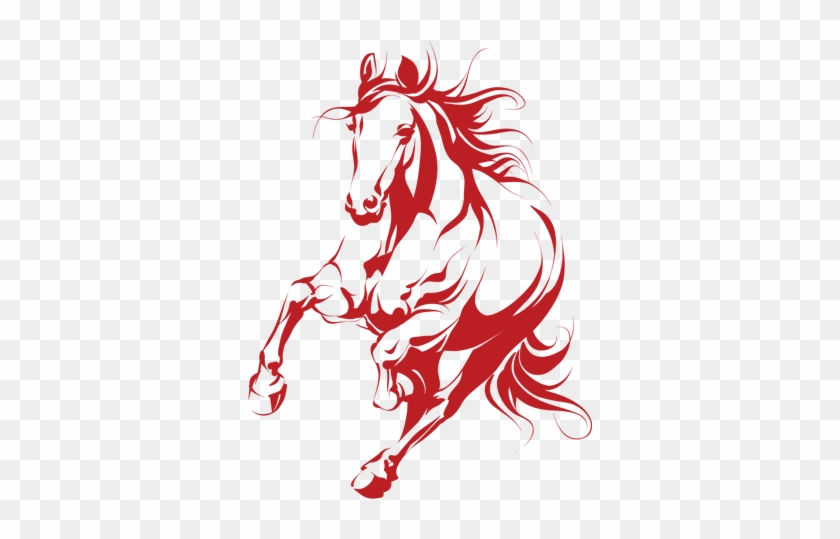 Mustang Clipart Medway - Vector Silhouette Of A Running Horse #961098