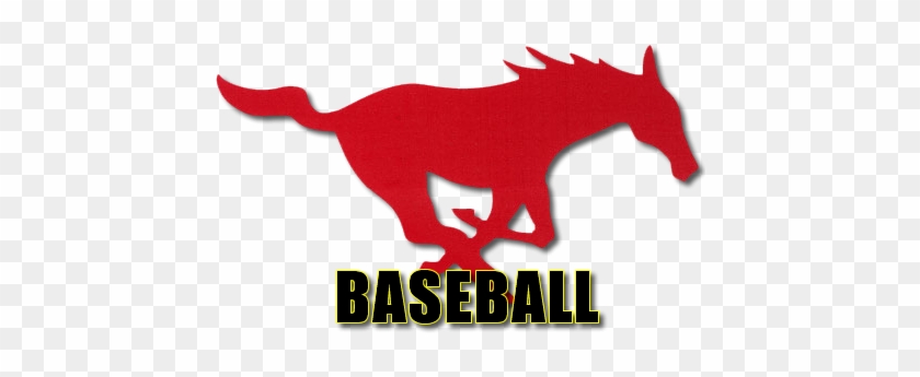 Coronado Baseball Coronado High School Mustang Clipart - 12" Southern Methodist Mustangs Metal Wall Art #961156