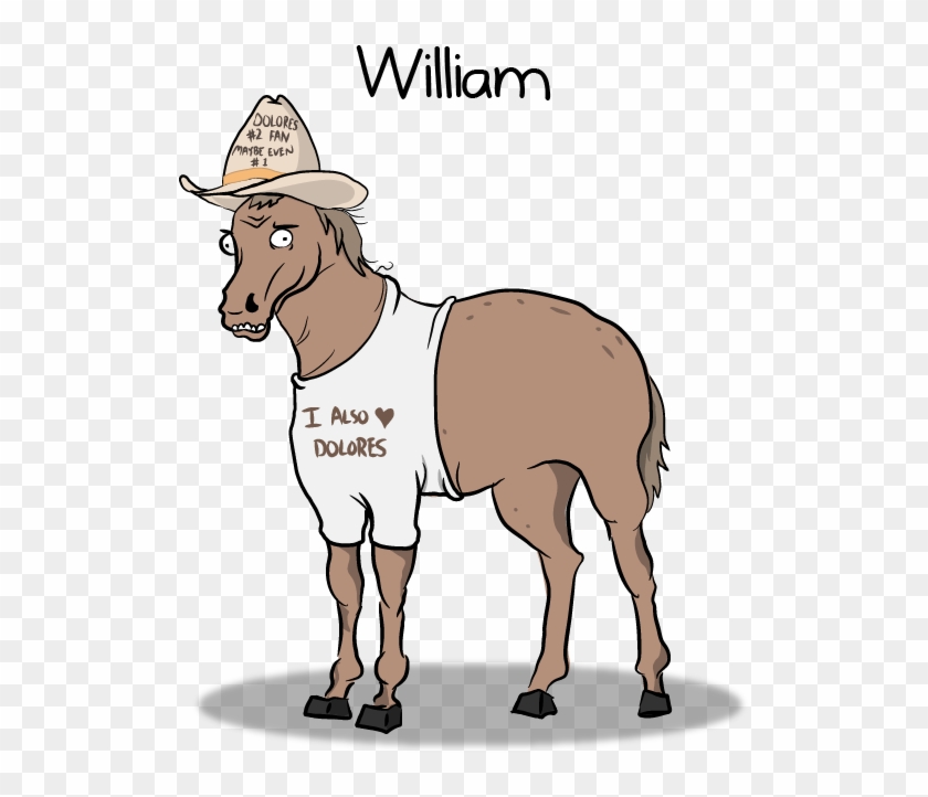 The Characters Of Westworld Beautifully Reimagined - Characters Of Westworld As Horses #961286