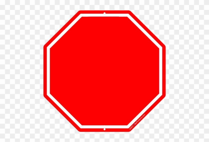 Don&quit Clip Art - Blank Stop Sign #961431