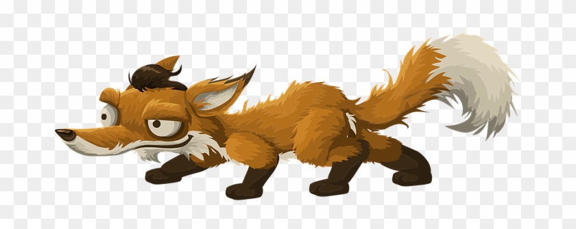 Fox Animal Cartoon Wildlife Character Sly - รูปภาพ สุนัข จิ้งจอก การ์ตูน -  Free Transparent PNG Clipart Images Download