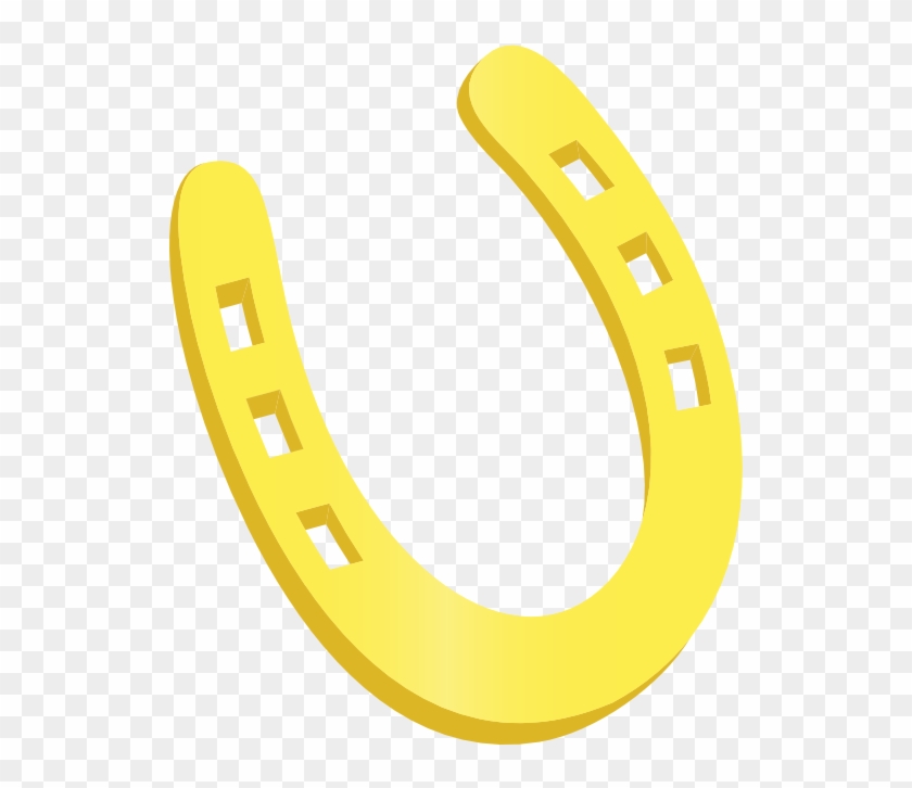 Clipart - Horseshoe - Yellow Horseshoe #961638