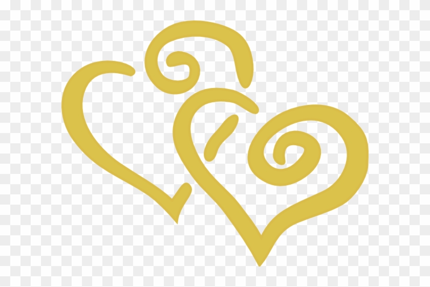 Gold Hearts Clip Art At Clker - Clip Art Gold Heart #961689
