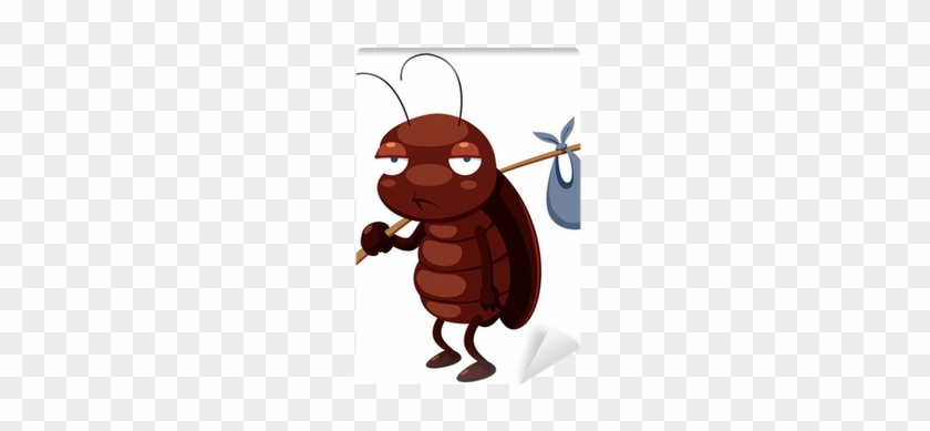 Illustration Of Cockroach Cartoon Wall Mural • Pixers® - Cockroach #961765