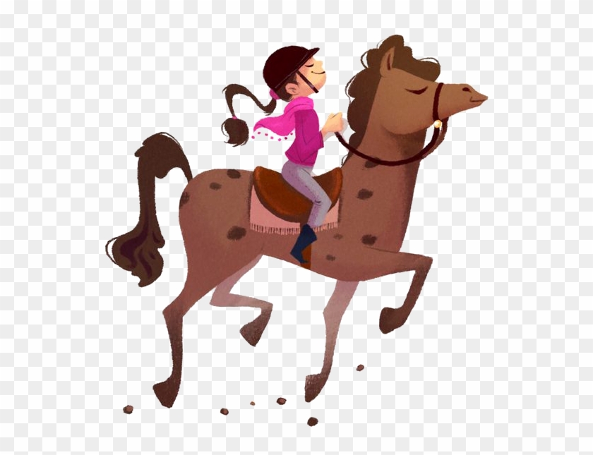 Horse Pony Equestrianism Clip Art - Cartoon Horse And Rider #961850