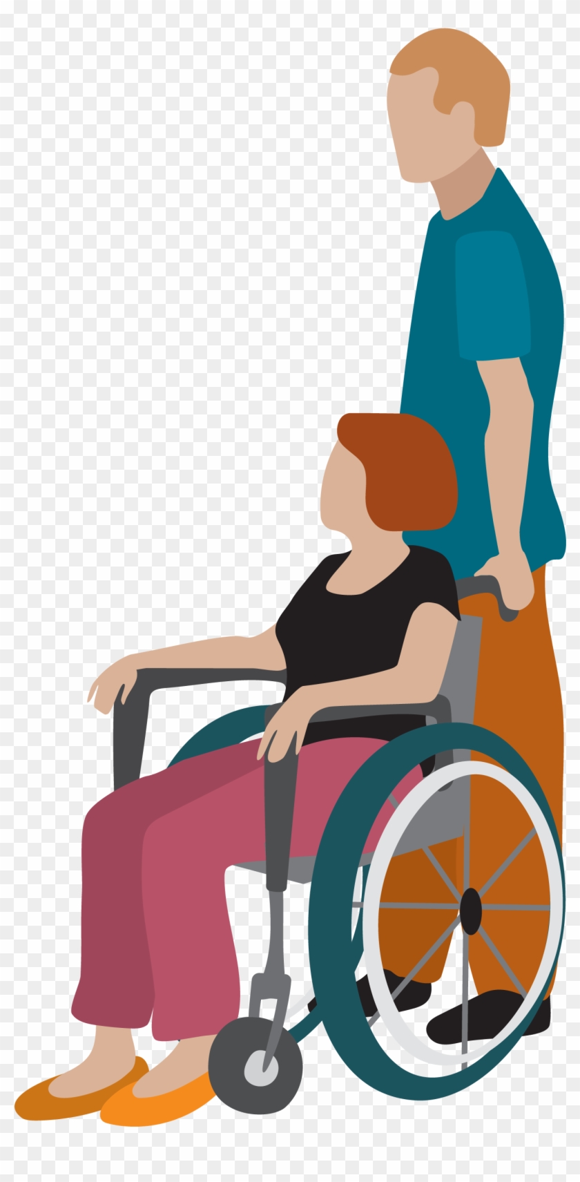 Wheelchair Disability Clip Art - Illustration #961924
