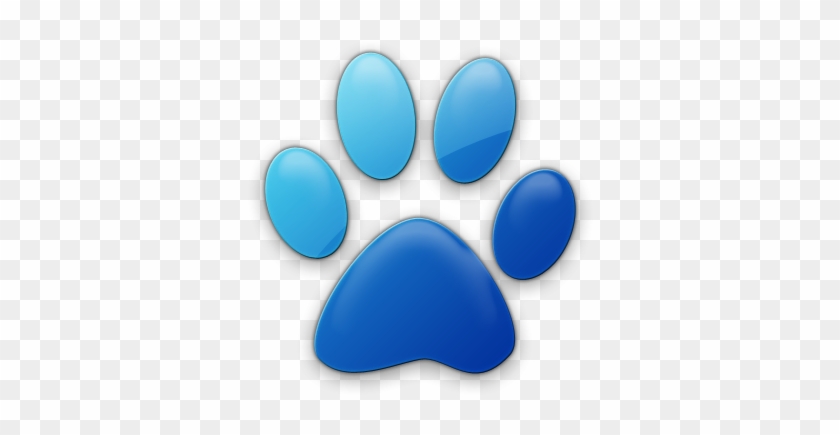 Ideal Orange Paw Print Clip Art Cat Cats Paw Print - Blue Puppy Paw Prints #962021