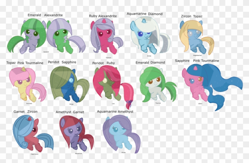Zodiac/birthstones Adopts Closed By Sugarmoonponyartist - Cartoon #962022