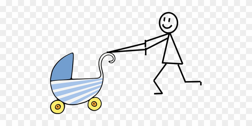 Parenting Baby Stroller Walking A Baby Mot - Baby Shower Clip Art #962097