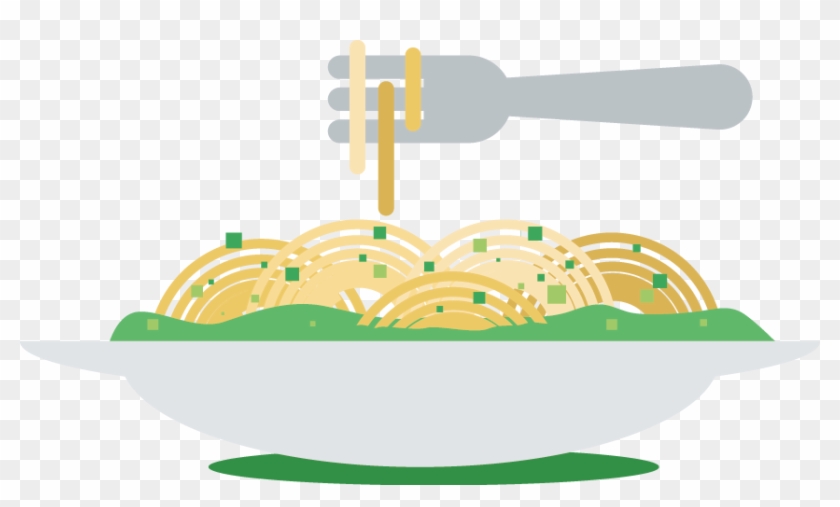 Vector Fork Pasta Dish - Graphic Design #962357
