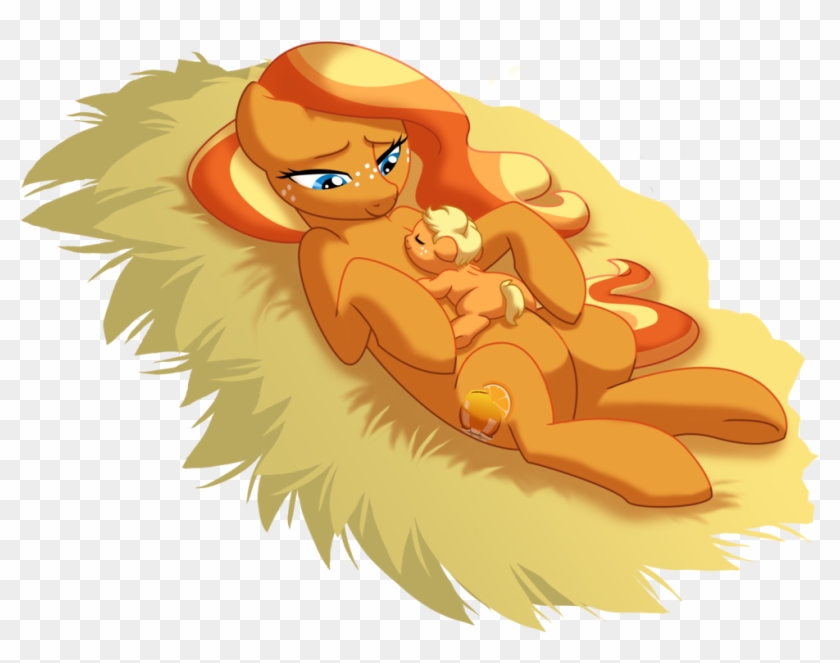 Applejack, Applejack's Parents, Artist - My Little Pony Baby Birth #962401