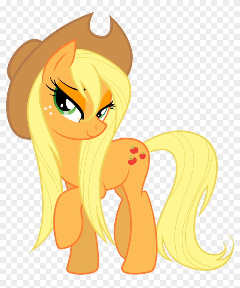 Daviez20, Bedroom Eyes, Loose Hair, Raised Hoof, Safe, - Applejack From My Little Pony #962428