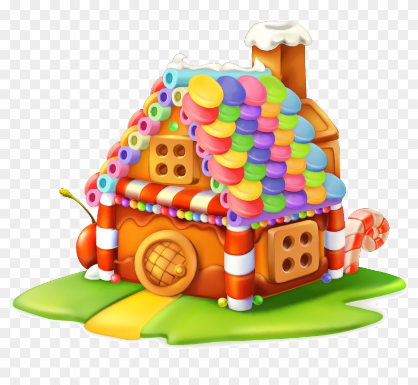Gingerbread House Cupcake Sweetness Candy - Sweet House #962467