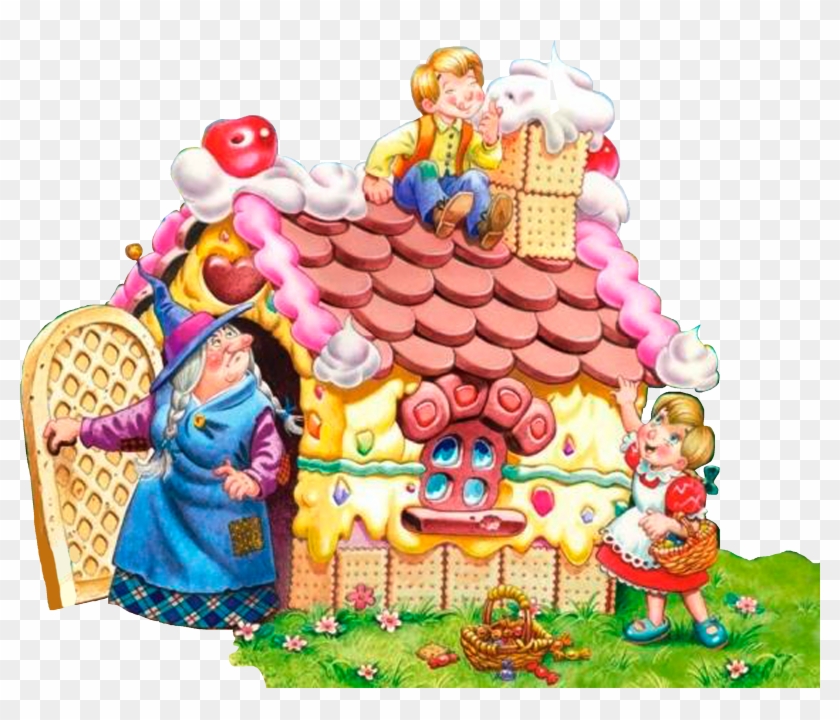 Hansel And Gretel Grimms Fairy Tales Bajki Samograjki - Candy House Cartoon #962477