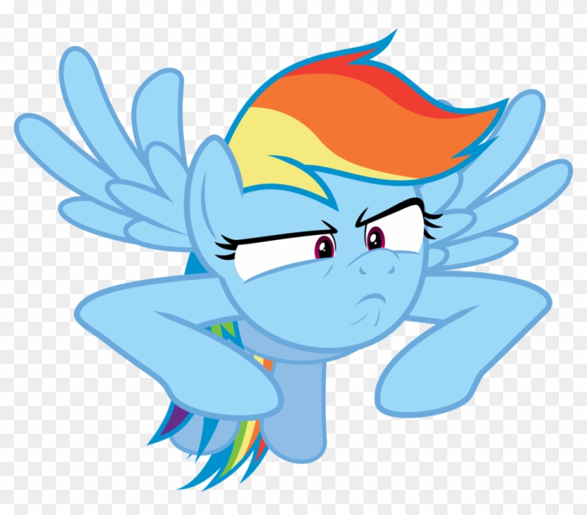 Rainbow Dash Serious Face By Dusk2k - Rainbow Dash Serious Face #962676