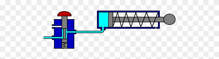 3pcyl - Single Acting Cylinder Animation #962846