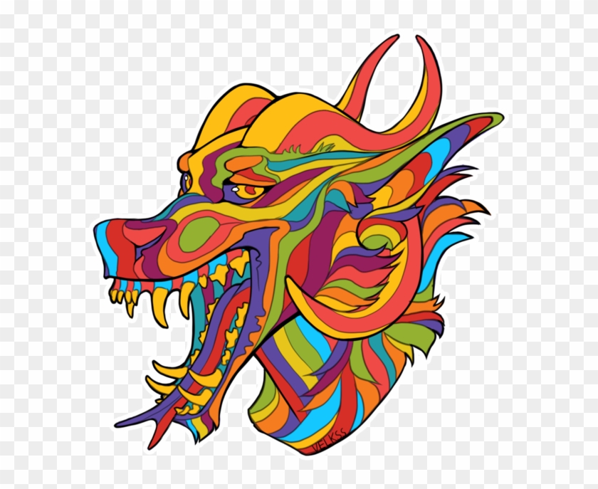 Psychedelic Arcanus Sticker By Velkss - Digital Art #963022